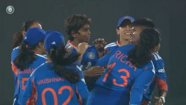 IND-W vs SL-W 2025, 1st T20I: Fall of Wickets
