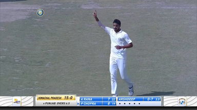 Ranji Trophy 2021-22, Punjab v Himachal Pradesh: Himachal Pradesh 2nd Innings Fall of Wickets