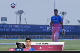 M36: DC vs RR – Riyan Parag Wicket