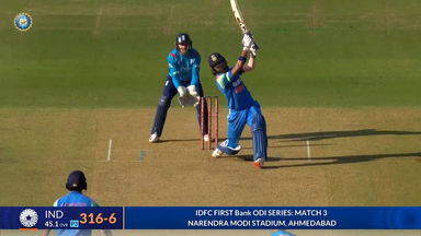 IND vs ENG 2025, 3rd ODI: K L Rahul Six