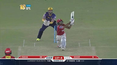 M49: KXIP vs KKR – Wriddhiman Saha Six
