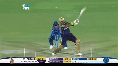 M15: RR vs KKR – Robin Uthappa Six