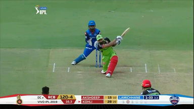 M20: RCB vs DC –  Virat Kohli Six