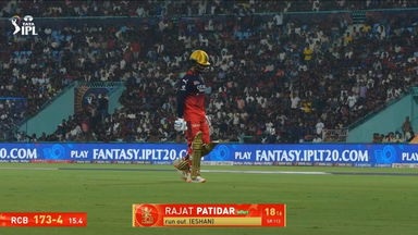 IPL 2025 M65: RCB vs SRH - Rajat Patidar Wicket