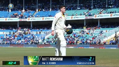 IND vs  AUS 2023, 1ST Test: Matt Renshaw  Wicket