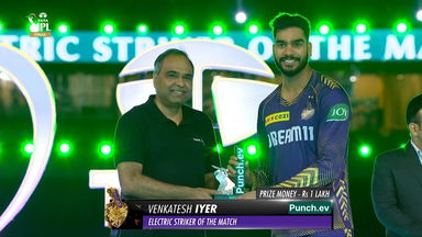 Final: KKR vs SRH – Punch.ev Electric Striker of the Match – Venkatesh Iyer