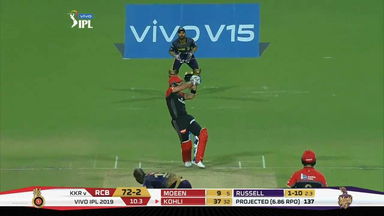 M35: KKR vs RCB – Virat Kohli Six
