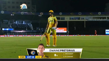 M11: CSK vs PBKS – Dwaine Pretorius Wicket