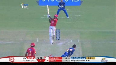 M09: KXIP vs MI –  Chris Gayle Six