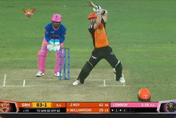 M40: SRH vs RR – Kane Williamson Six