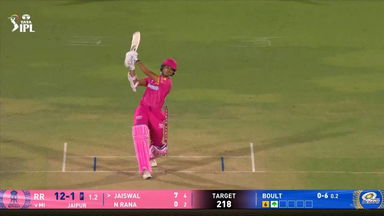 IPL 2025 M50: RR vs MI - Yashasvi Jaiswal Six
