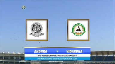 Womens Senior One Day Trophy 2020-21,QF3 - ANDHRA Vs VIDARBHA : Match Highlights