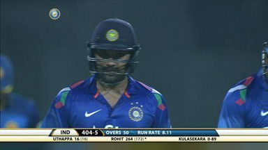 4TH ODI: IND vs SL – Rohit Sharma Wicket