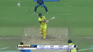 IND vs AUS 2017, 4th ODI: Marcus Stoinis Six