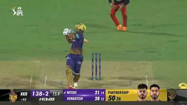 M36: RCB vs KKR – Nitish Rana Six