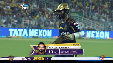 M13: KKR vs DD – Dinesh Karthik Wicket