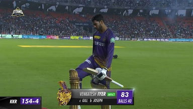 M13: GT vs KKR – Venkatesh Iyer Wicket