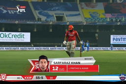 M02: DC vs KXIP – Sarfaraz Khan Wicket