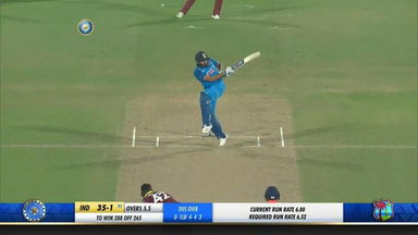 IND vs WI 2018, 1st ODI: Rohit Sharma Six