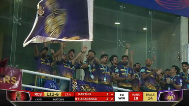 M06: RCB vs KKR –  Wanindu Hasaranga Wicket