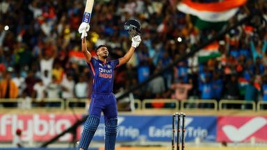 Shreyas Iyer's match-winning ton - 113*(111)