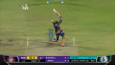 M53: LSG vs KKR – Andre Russell Six