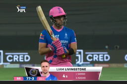 M40: SRH vs RR – Liam Livingstone Wicket