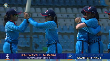 Senior Women's T20 Trophy 2024 QF1: Railways vs Mumbai: Match Highlights