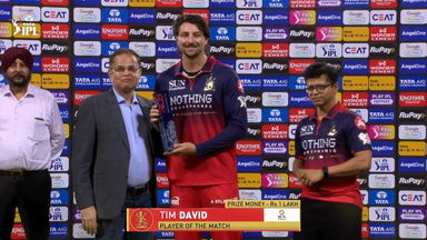 IPL 2026 M11: RCB vs CSK - Player of the Match - Tim David