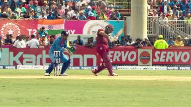 1ST T20I: IND vs WI – Evin Lewis Wicket