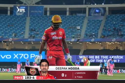 M32: PBKS vs RR – Deepak Hooda Wicket