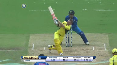 IND vs AUS 2017, 4th ODI: David Warner Six