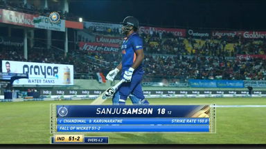 IND vs SL 2022, 3RD T20I: Sanju Samson Wicket