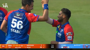 IPL 2025 M10: DC vs SRH - Abhishek Sharma Wicket