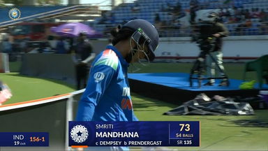 IND-W vs IRE-W 2025, 2nd ODI: Smriti Mandhana Wicket