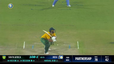 IND vs SA 2022, 3RD T20I: Rilee Rossouw  Six