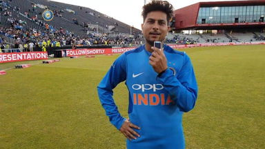 Good to start off on a positive note: Kuldeep