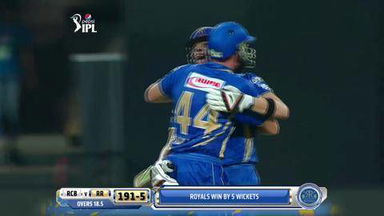 M35: RCB vs RR –  James Faulkner Six