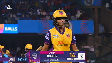 Wicket: Match 9, Royal Challengers Bengaluru vs UP Warriorz, WPL 2025: Saima Thakor Wicket