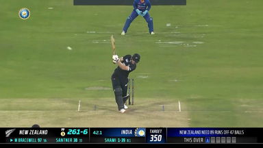IND vs  NZ 2023, 1ST ODI: Michael Bracewell  Six