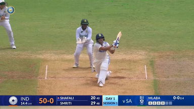 IND-W vs SA-W 2024, 1st Test: Shafali Verma Six