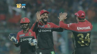 RCB restrict KKR to 131