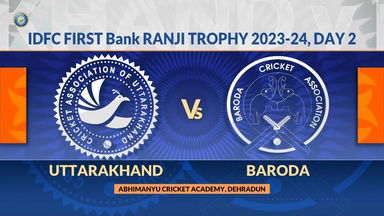Ranji Trophy 2023/24, Uttarakhand vs Baroda Day 2: Match Highlights