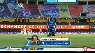 M36: MI vs KXIP – Ishan Kishan Wicket