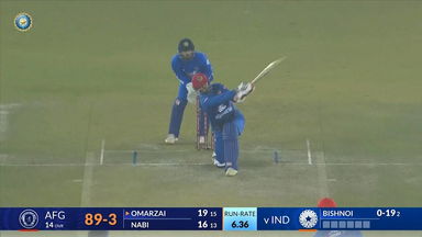 IND vs AFG 2024, 1ST T20I: Azmatullah Omarzai Six