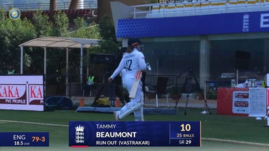 IND-W vs ENG-W 2023, 1st Test: Tammy Beaumont Wicket