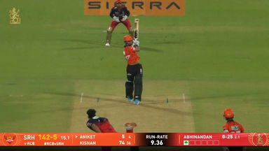 IPL 2026 M01: RCB vs SRH - Aniket Verma Six