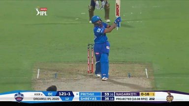 M16: DC vs KKR – Prithvi Shaw Six