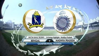 Ranji Trophy 2015-16: Bengal vs MP- 1st Innings Highlights - MP