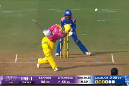 Six: Match 10, UP Warriorz vs Mumbai Indians, WPL 2026: Phoebe Litchfield Six